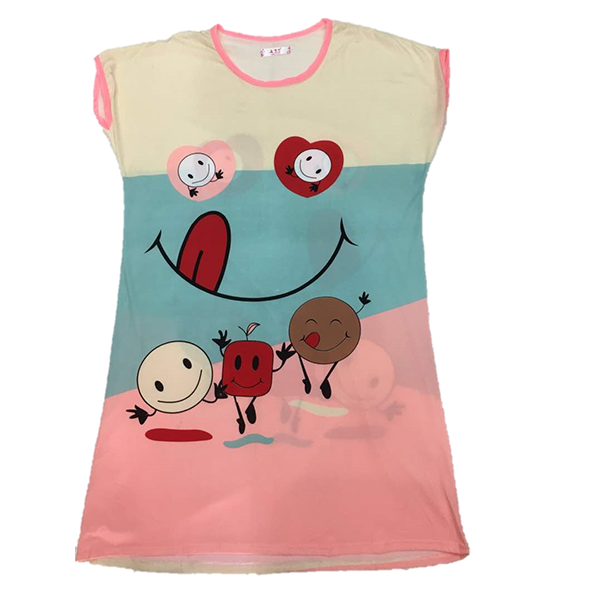 Lady Pajamas Short Sleeve Summer Nightgown